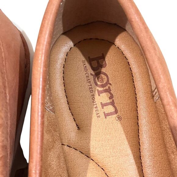 Born Contessa Loafer Brown Cognac Leather Sporty Lug Sole Womens Size 7.5 - Picture 12 of 12